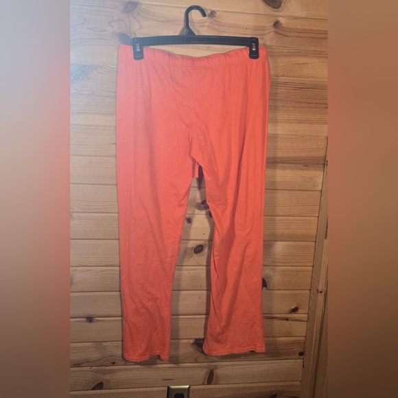 NFL Team Apparel Cleveland Browns Pajama Lounge Pants Logo Orange Womens Large - Picture 3 of 4